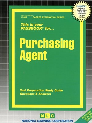 cover image of Purchasing Agent